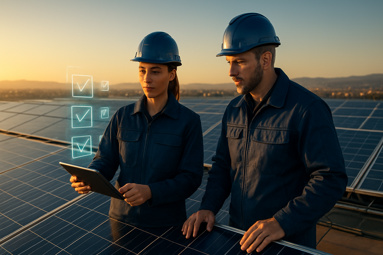 Checklist avançado de energia solar (com Quiz)